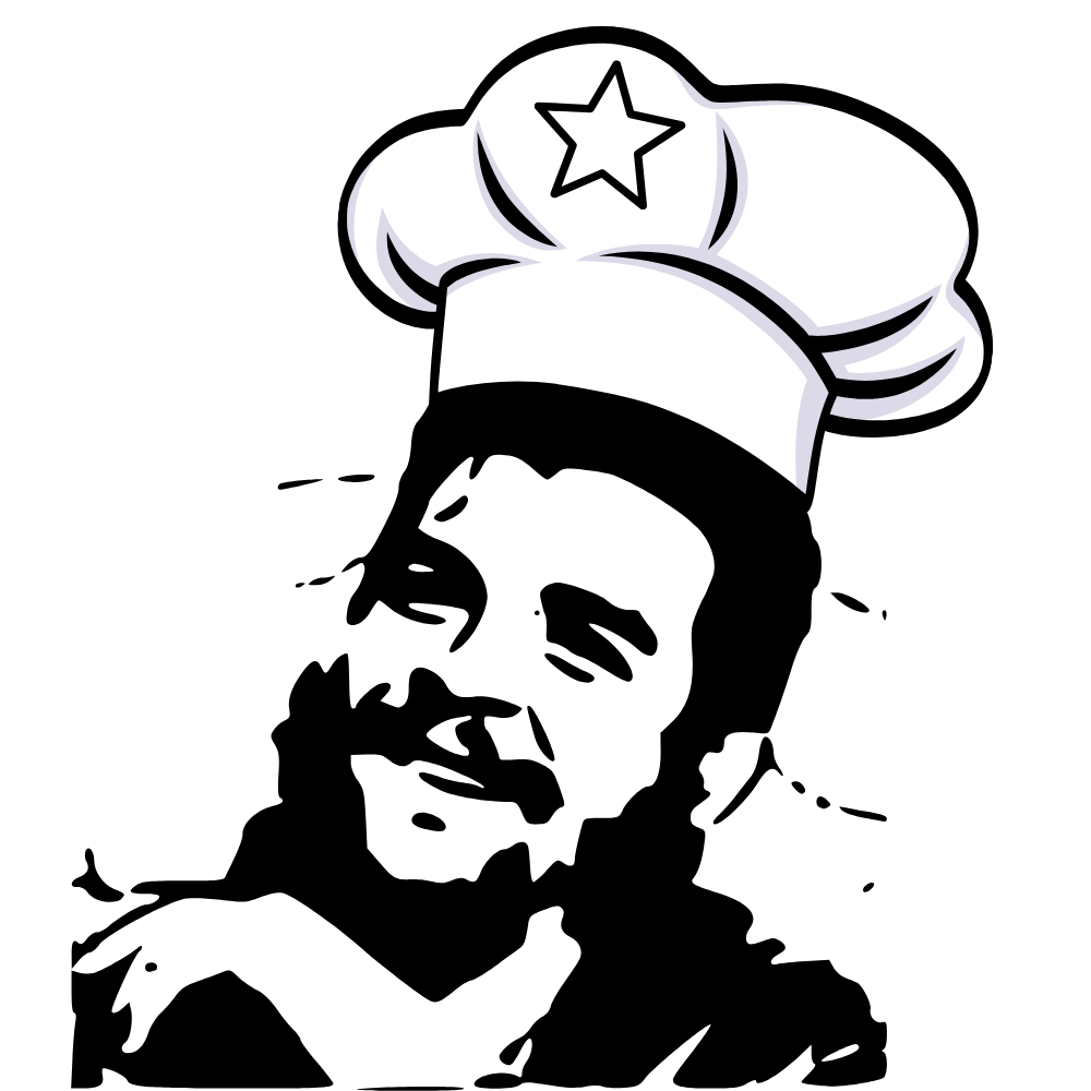 Che Guevara in a chef hat